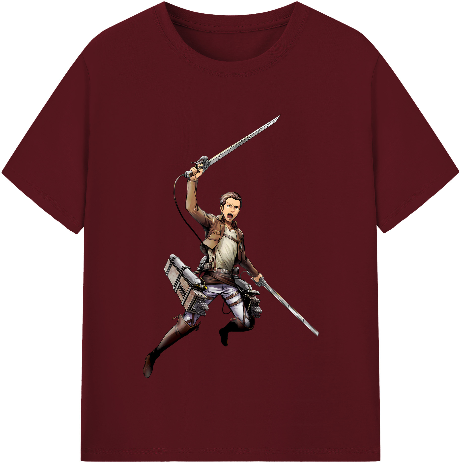 （画像用） 進撃の巨人 Attack on Titan 綿100％半袖Tシャツ（フロントプリント）